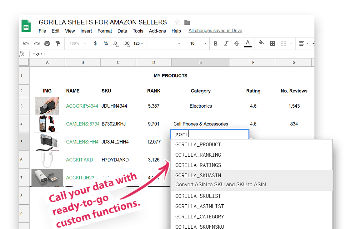 Amazon inventory management system using Google Sheets or Excel. Spreadsheet template included